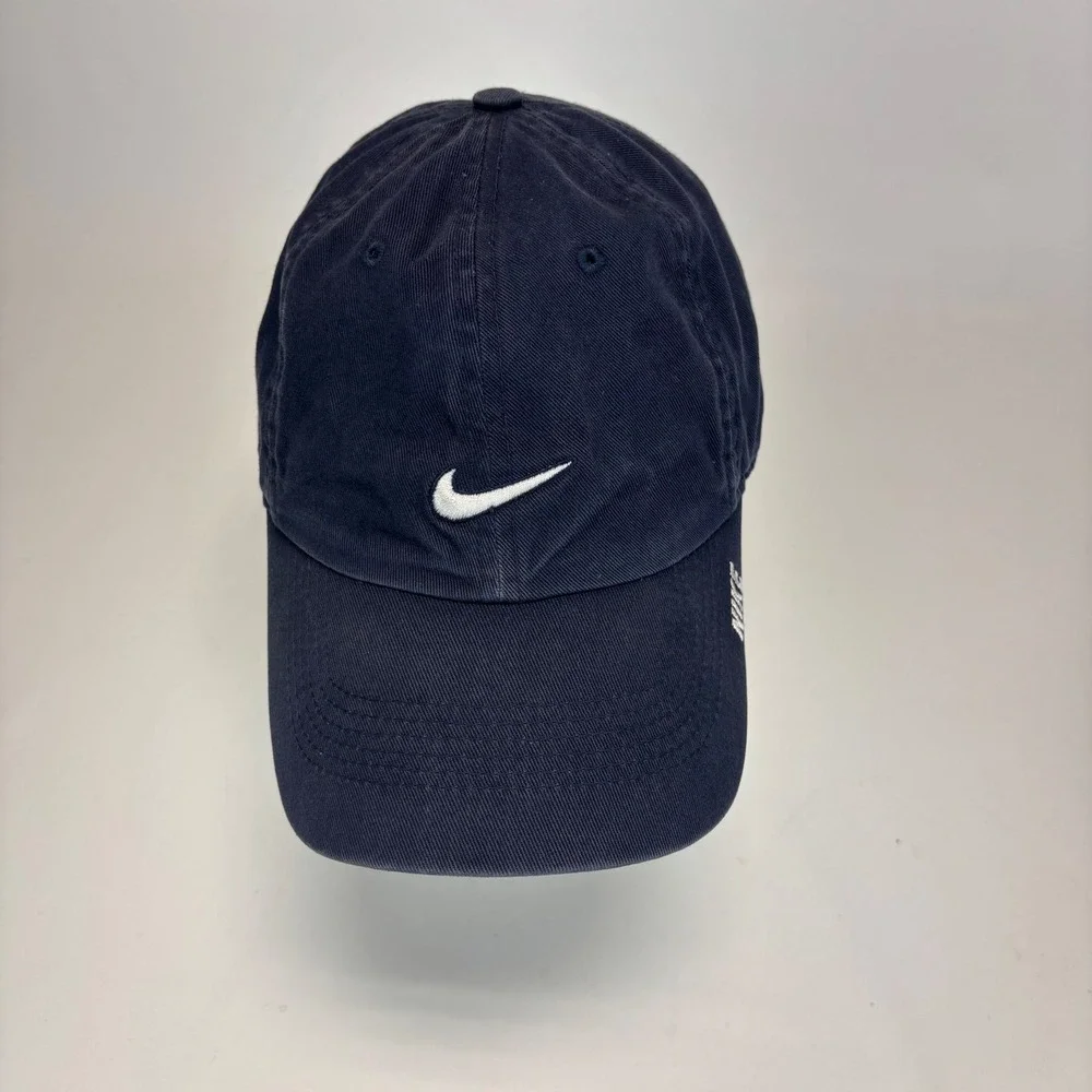 Nike Heritage86 Hat Mens OS Navy Embroidered Center Swoosh Adjustable Dad Cap